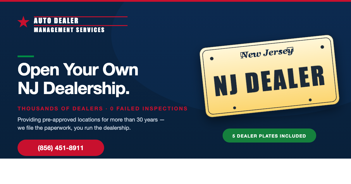 NJ Used Car Dealer License - Complete 2026 Guide | Auto Dealer ...